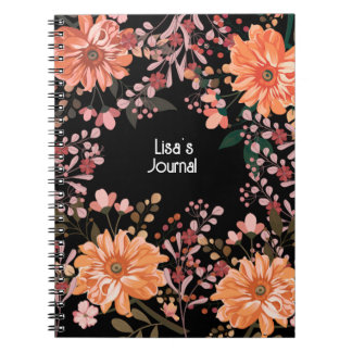 Personalize this Beautiful Floral Journal Notebook