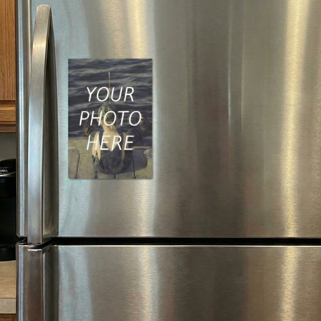 Personalized 5x7 Custom Photo Magnet Refrigerator  (Turn photos into décor.)