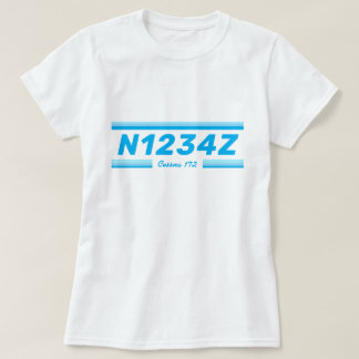Personalized Aircraft Number T-Shirt