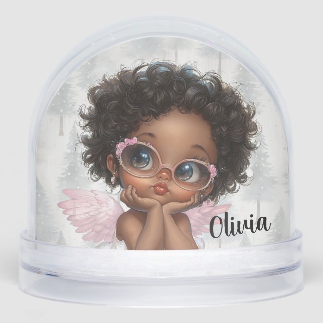 Personalized Angel Snow Globe Christmas Keepsake (Avant)