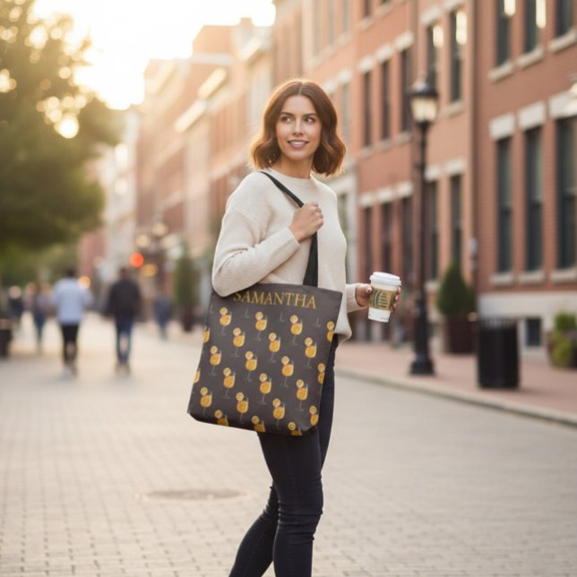 Personalized Aperol Spritz Cocktail Tote Bag (Créateur téléchargé)