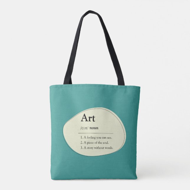 Personalized Art Definition Tote Bag (Dos)