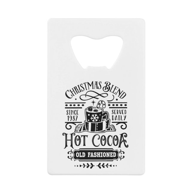 Personalized B&W Christmas Blend Holiday Design  (Devant)