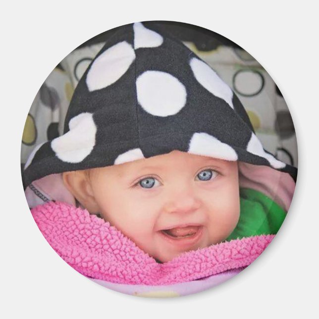 Personalized Baby Photo Magnet (Devant)