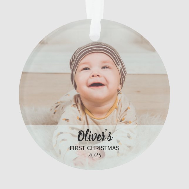Personalized Baby’s First Christmas  (dos)