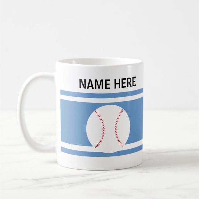 Personalized Baseball Mug (Gauche)