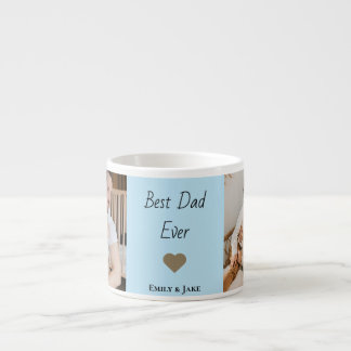 Personalized Best Dad Ever Espresso Mug Kids Names
