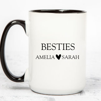 Personalized Besties Coffee Mug Best Friend Gift