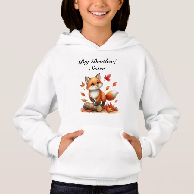 Personalized Big Brother/Sister Hoodie  (Devant)