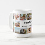 Personalized Birthday Photo Collage Mug<br><div class="desc">Create your own personalized birthday photo collage gift mug. Add your own heartfelt happy birthday message or custom text amongst 18 of your favorite pictures in a modern grid design.</div>