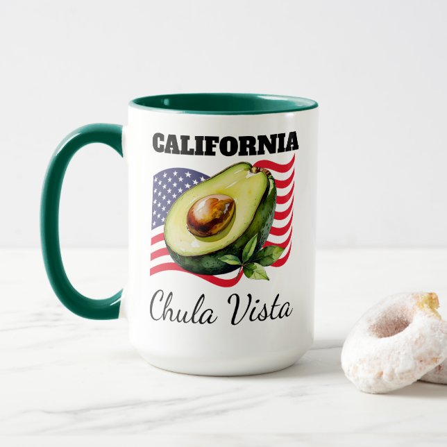 Personalized California Combo Mug (Avec donut)