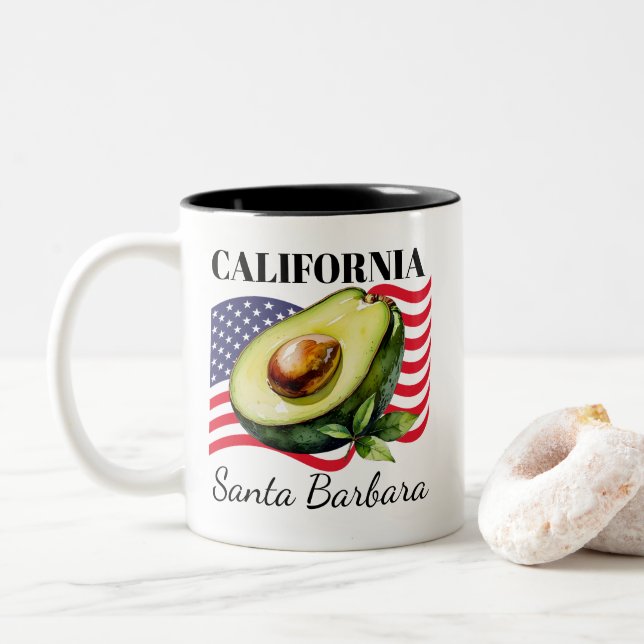 Personalized California Two-Tone Mug (Avec donut)