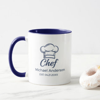 Personalized Chef Mug – Custom Name Kitchen Gift