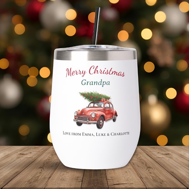 Personalized Christmas Grandpa Tumbler Gift (Créateur téléchargé)