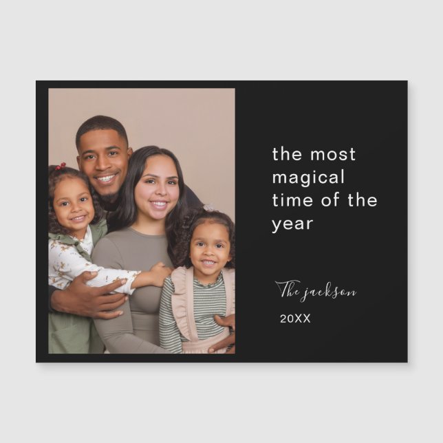 Personalized Christmas Holiday Photo Memory Design (Devant)