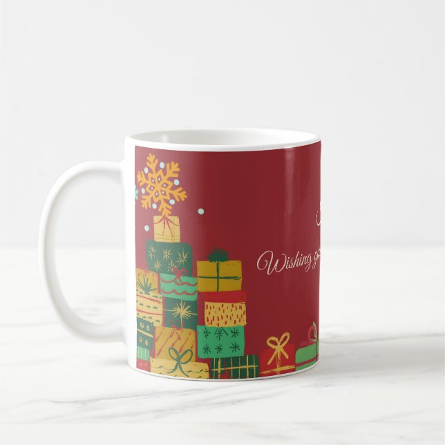 Personalized Christmas Mug – Cozy Holiday Design (Gauche)