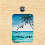 Personalized Cruise Door Sea Dolphin Marker Magnet<br><div class="desc">This design may be personalized in the area provided by changing the photo and/or text. Or it can be customized by clicking Personalize this Template and then choosing the click to customize further option and delete or change the color of the background, add text, change the text color or style,...</div>