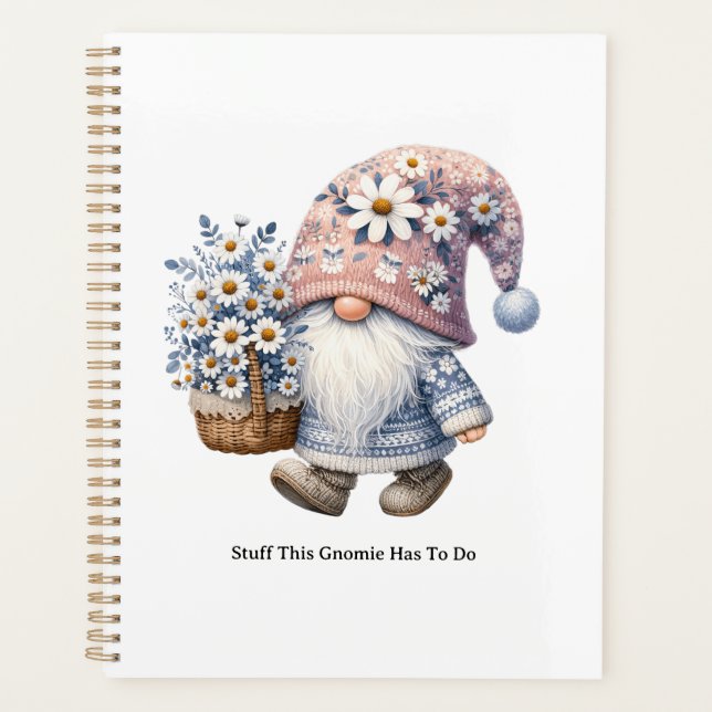Personalized Cute Daisy Flower Gnome Women's (Devant)