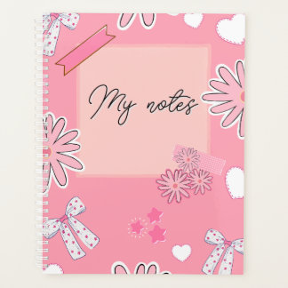 Personalized Cute Pink, Aesthetic “My Notes” 