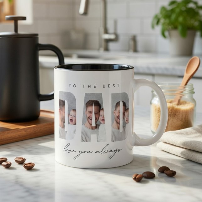 Personalized Dad Photo Mug Gift | Best Dad Ever  (Créateur téléchargé)