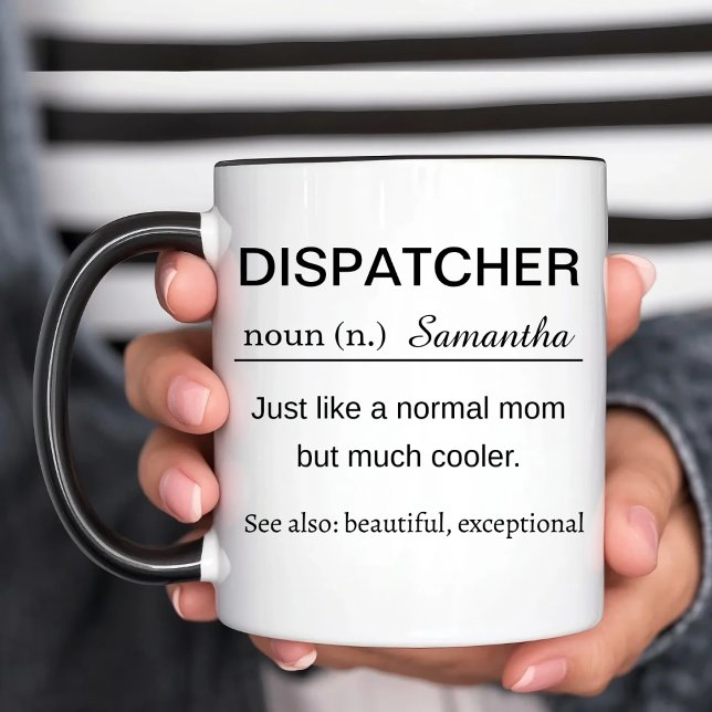 Personalized Dispatcher Definition Mug (Créateur téléchargé)