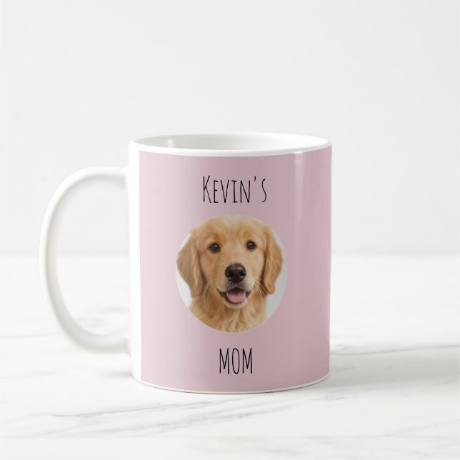 Personalized Dog Mom Photo Mug | Custom Gift (Gauche)