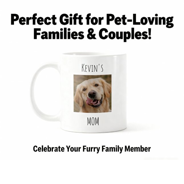 Personalized Dog Mom Photo Mug | Custom Gift (Créateur téléchargé)