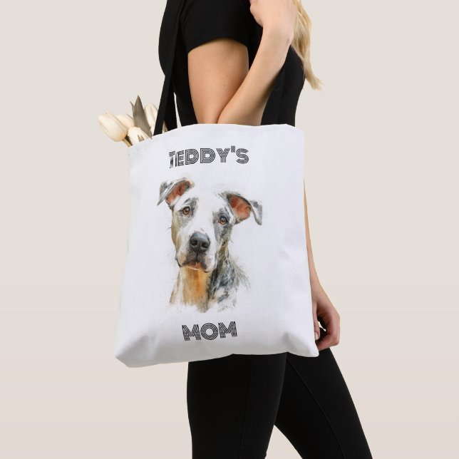 Personalized Dog Mom Photo Tote Bag | Custom Gift (De près)