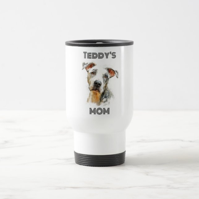Personalized Dog Mom Travel Mug | Custom Gift (Centre)