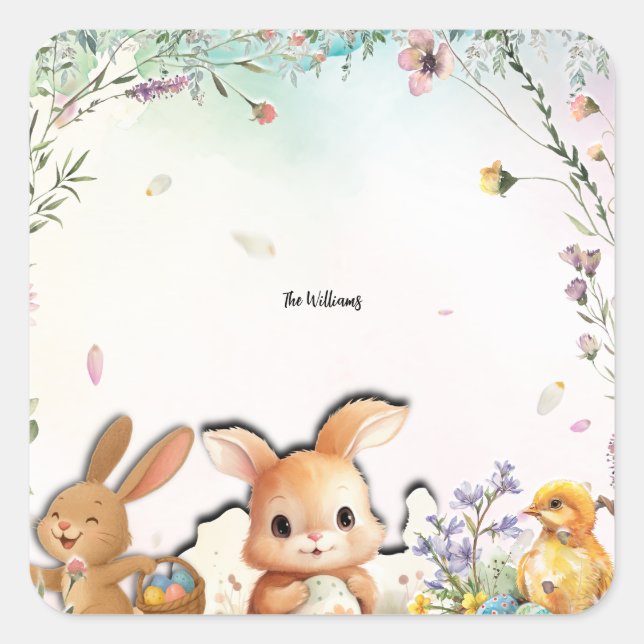 Personalized Easter Stickers (Devant)