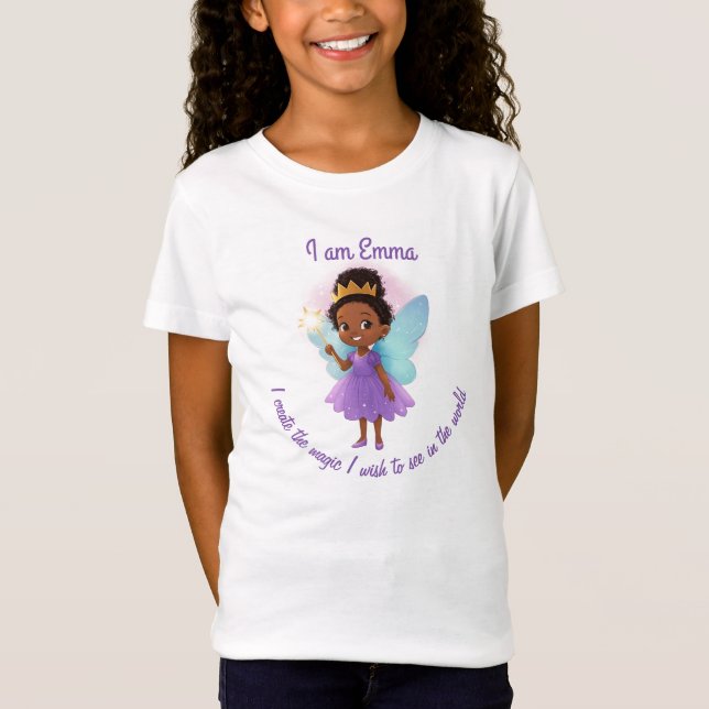 Personalized Fairy Girl T-Shirt (Devant)