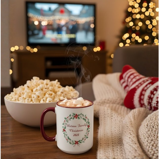 Personalized Family Christmas Mug | Custom Name Ho (Créateur téléchargé)