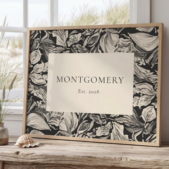 Personalized Family Name Poster Farmhouse Decor (Créateur téléchargé)