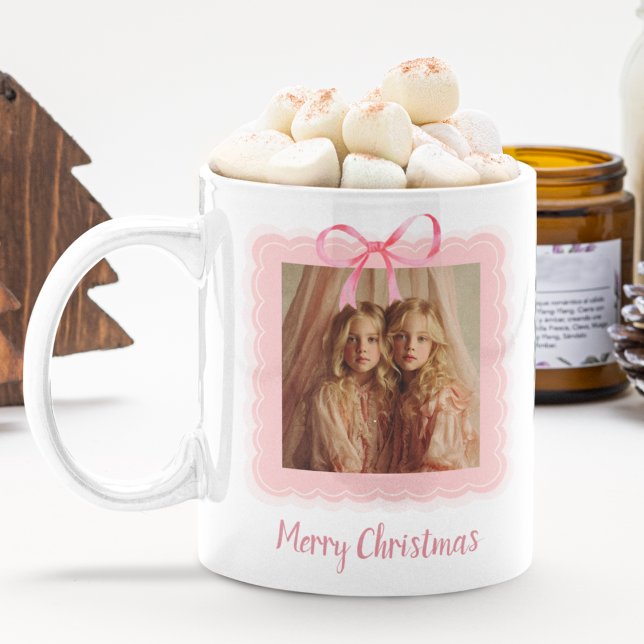 Personalized Family Photo Merry Christmas Mug (Créateur téléchargé)