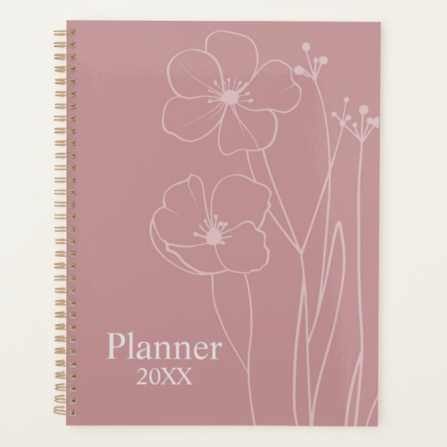 Personalized Floral Planner  (Devant)