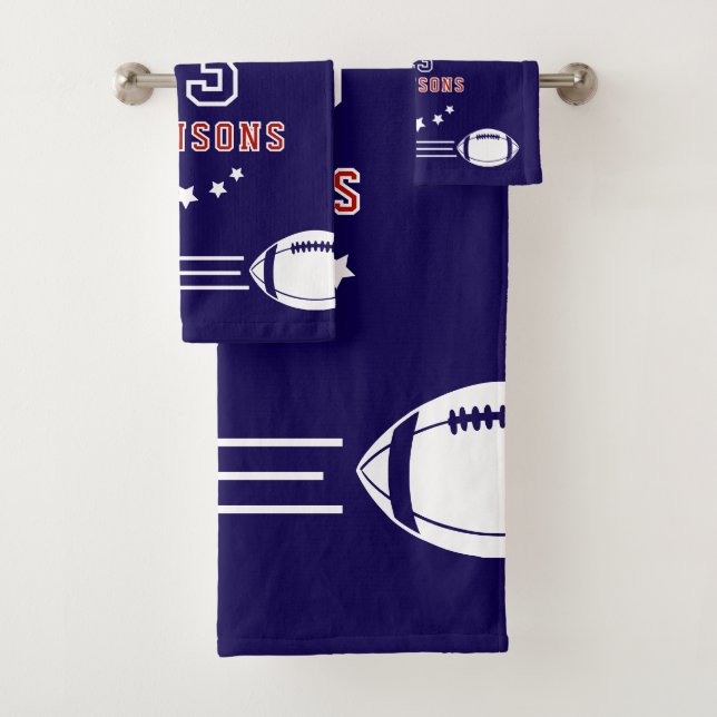 personalized football towel! (En situation)