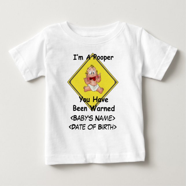 Personalized Funny New Baby T-Shirts (Devant)