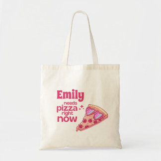 Personalized Funny Pizza Love Gift Tote Bag