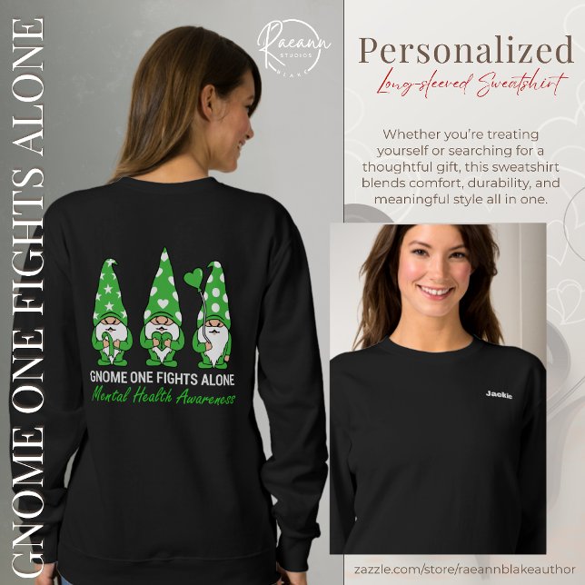 Personalized Gnome One Fights Alone Sweatshirt (Créateur téléchargé)