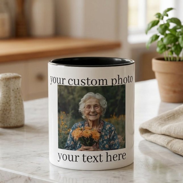 Personalized Grandma Mug Custom Photo Gift (Créateur téléchargé)