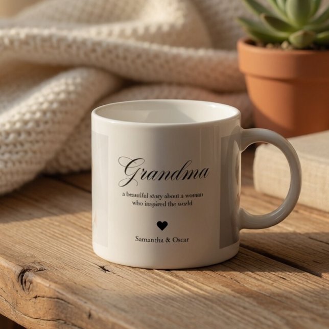 Personalized Grandma Photo Mug Custom Grandmother  (Créateur téléchargé)