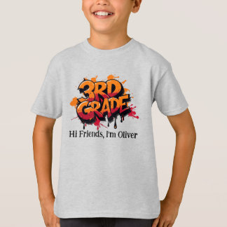 Personalized Graphic Kid T-shirt - Back To School