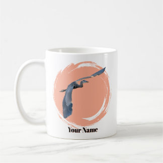 Personalized Great Blue Heron Mug