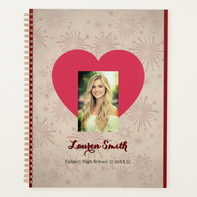 Personalized Heart Photo Planner  (Devant)