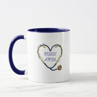 Personalized Heart Stethoscope Mug