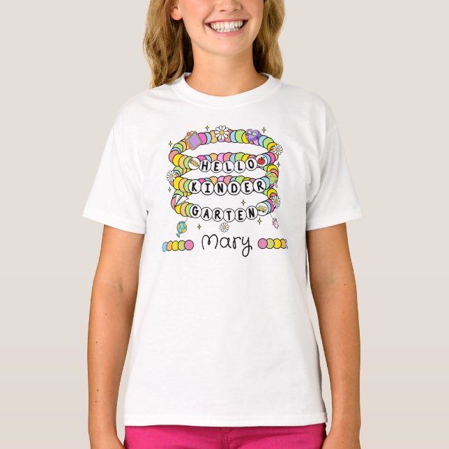 Personalized Hello Kindergarten T-Shirt (Devant)