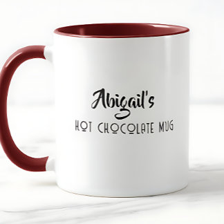 Personalized Hot Chocolate Mug