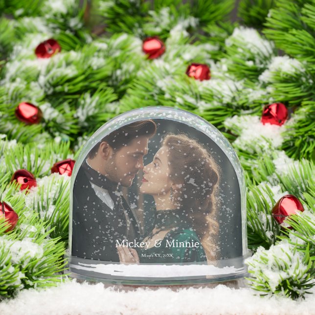 Personalized In Loving Memory Photo Snow Globe (Noël)