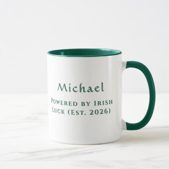  Personalized Irish Luck Celtic Lanterns Mug (Droite)