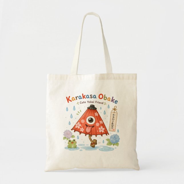 Personalized Karakasa Obake Yokai Tote Bag (Devant)